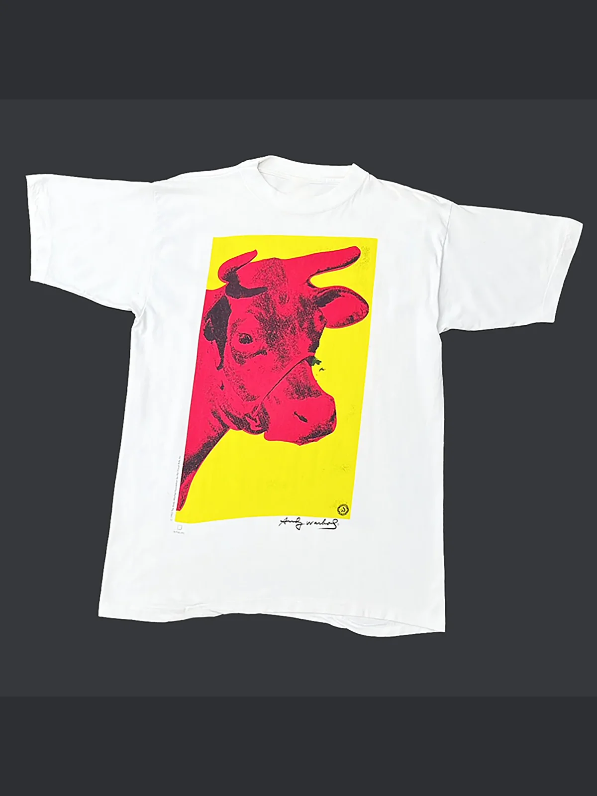 New Oversize Cotton Short Sleeve T-Shirt Unisex Printed American Cool Style Red Blue Yellow Bull Pattern Youth Fashion Summer...