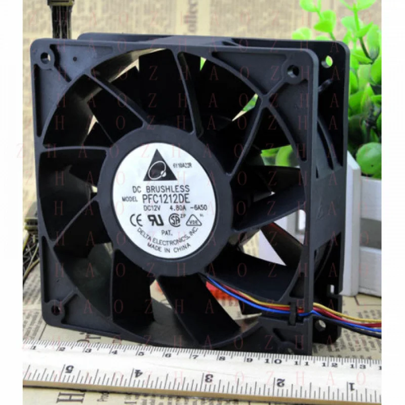 L+ for Delta PFC1212DE 12V 4.8A Ant S7 S9 D3 E9 Radiator 12CM 12038 Cooling fan