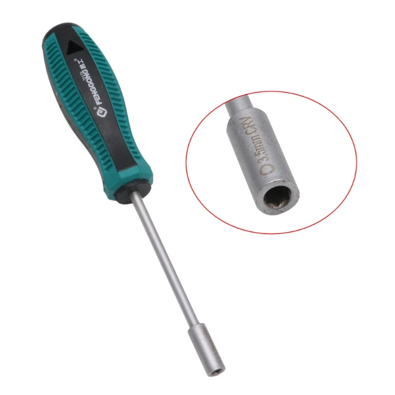 A5YD Metal Socket Driver Wrench Screwdriver Nut for Key Nutdriver Hand Tool 3mm