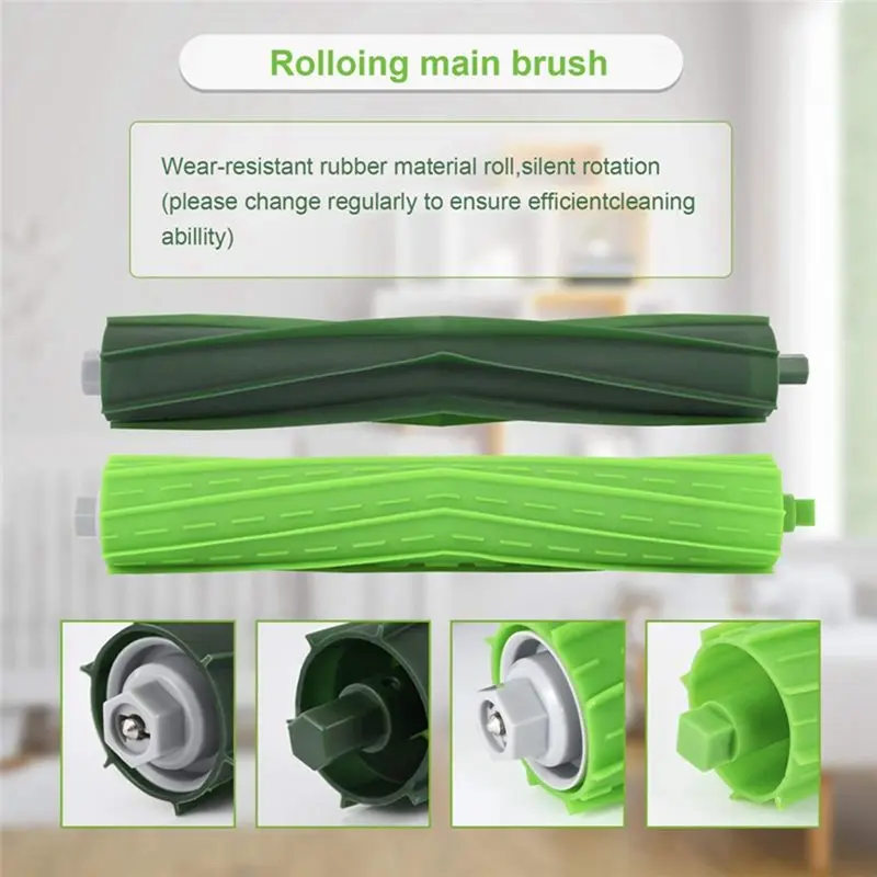 Paño de fregado con filtro A62X para iRobot Roomba I7 I7+ E5 E6 I3, cepillo lateral principal para aspiradora, piezas de repuesto
