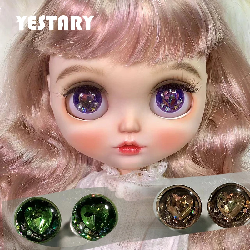 

YESTARY Blythe Eyes BJD Doll Accessories Eyes For Toy DIY Handmades Sparkling Drip Glue Eye Pieces For BJD Dolls Girls Toy Gifts