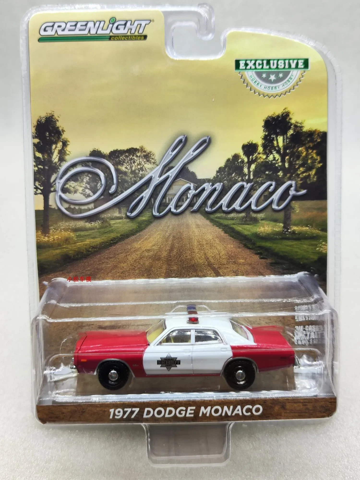 

1:64 1977 Dodge Monaco Police Car Alloy car model collection gift ornaments