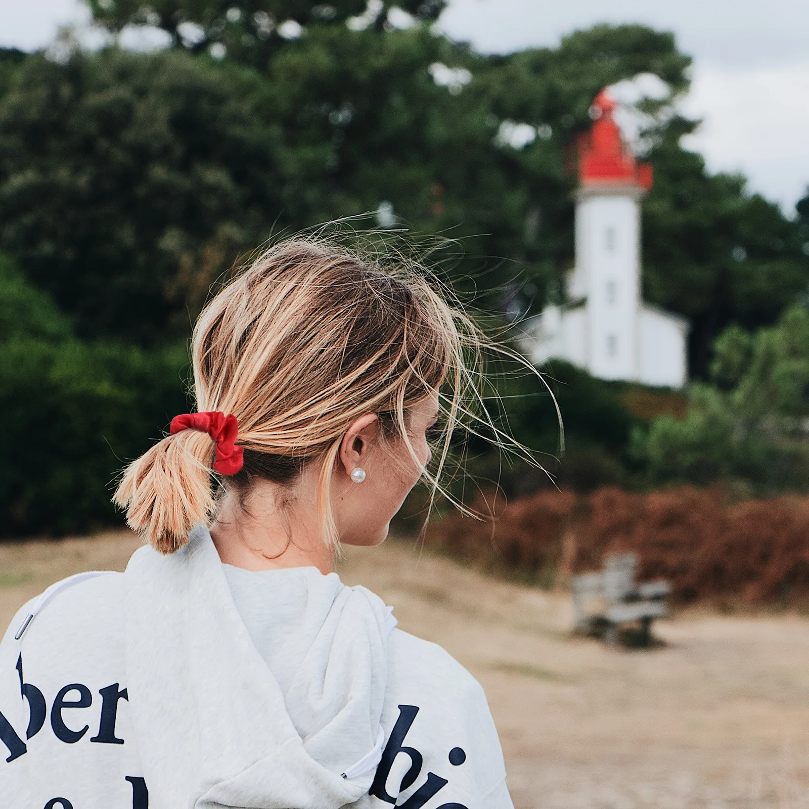 

10Pcs Festive Hair Scrunchies Red Christmas Theme Elastic Hair Bands for Comfortable Daily Wear Party Gift