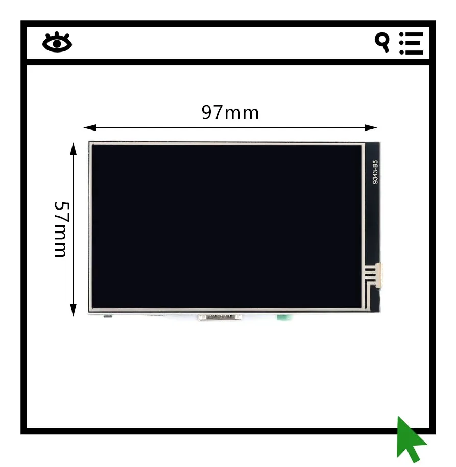 

4-inch HDMI LCD display IPS high-definition full view touch screen