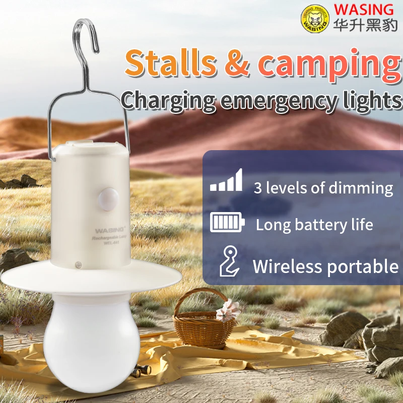 

WEL-641 Led Portable Mobile Emergency Charging Bulb, Camping Led Hook Mini Tent Bulb