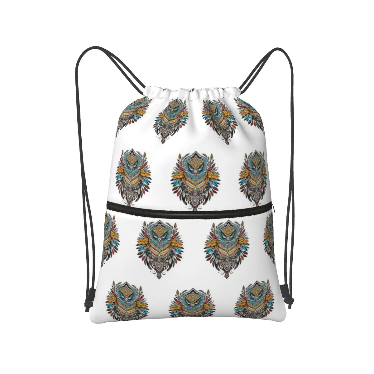 Рюкзаки Tribal Echoes Of Nordic с металлическими скульптурами, повседневные портативные сумки на шнурке, спортивная сумка, сумки для книг для путешествий, школы