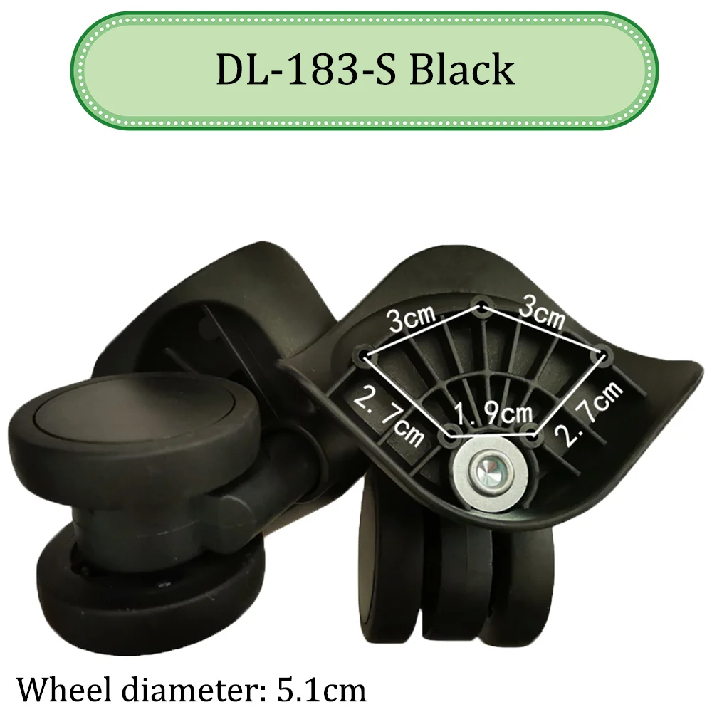 Suitable For DL Universal Wheel Trolley Case Wheel Maintenance Replacement Luggage Pulley Sliding Casters wear-resistant Repair