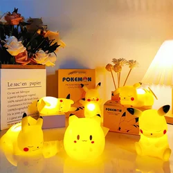 Pokemon Pikachu Night Light Glowing Children Toy Pokemon Pikachu Cute Bedside Lamp Children's Birthday Christmas Present