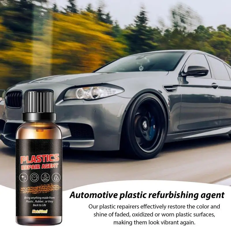 Interior Car Cleaner Black Trim Restorer 1.76 Fl. Oz Total Interior Cleaner And Protectant Safe For Cars Trucks SUVs Motorcycles