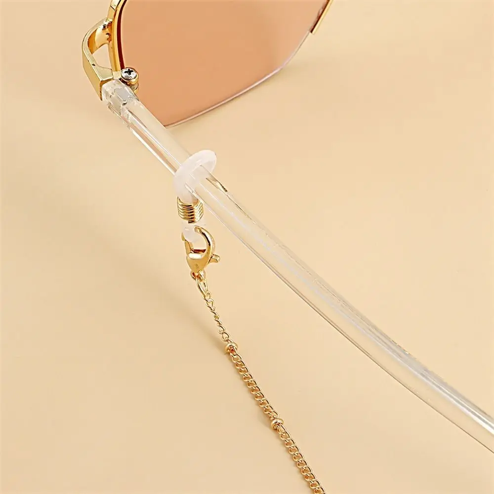 Анти-потерянный шейный ремешок, металлическая цепочка, подвесная шея, цветок, металлическая цепочка для очков, шнур для очков, цепочка для солнцезащитных очков, цепочка для маски