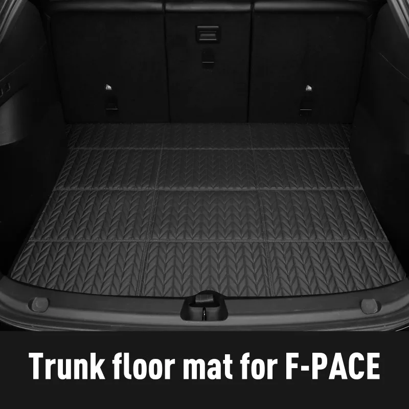 مخصص سيارة الكلمة حصيرة ل F-PACE 2017 2018 2019 2020 وسادة مقاومة للماء الحصير سيارة يغطي اكسسوارات السيارات