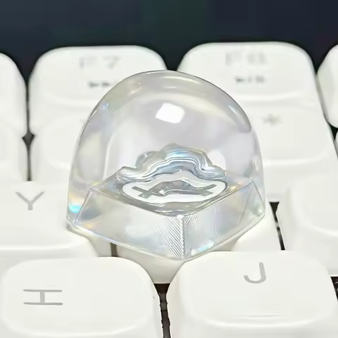 Original Dripping Resin Ball Shape Keycap Transparent DIY Cross Axis Mechanical Keyboard PBT Keycaps Custom Personalized