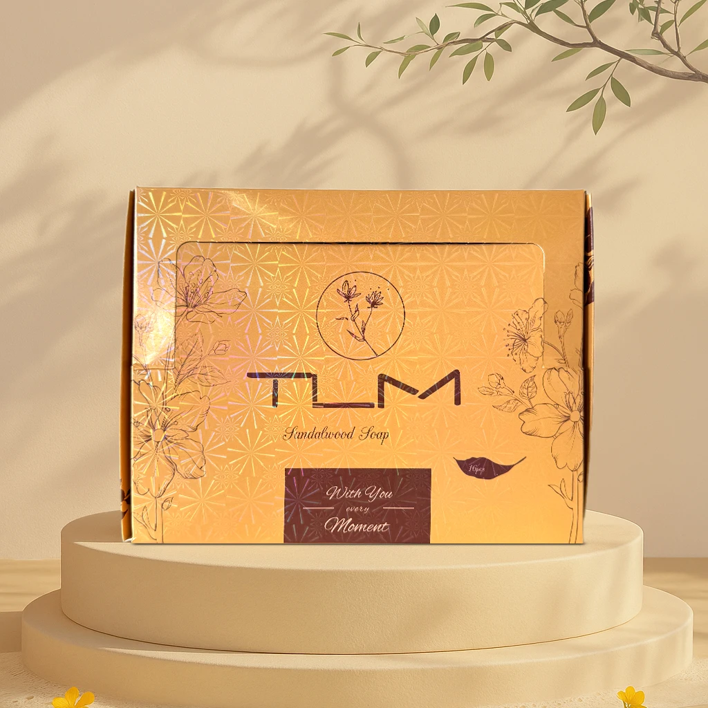 16Pc TLM Bee Flower Bath Soap Full Body Cleansing Care Soap Christmas Family Bath care Gift Box 125G view 3