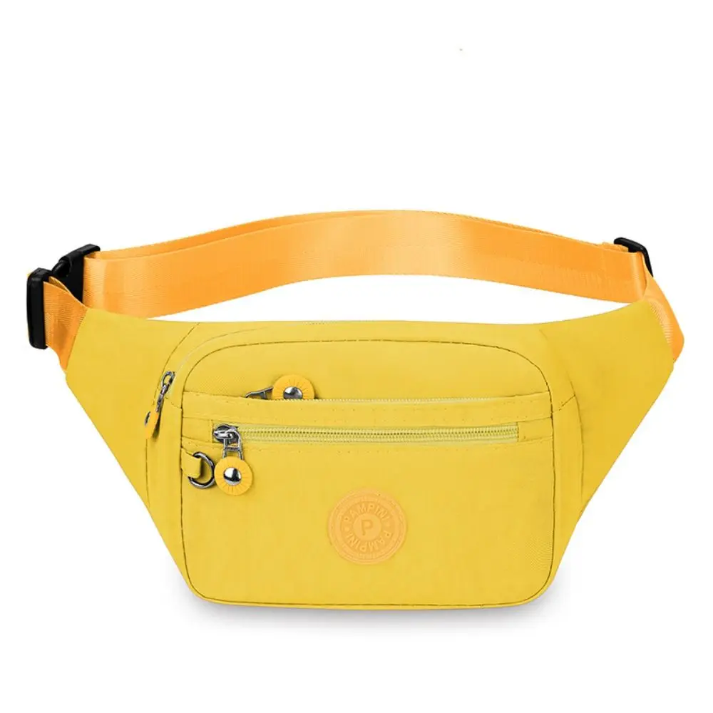 

Casual Nylon Sports Waist Bag Zipper Korean Style Canvas Crossbody Bag Message Bag Handbag Chest Bag Outdoor