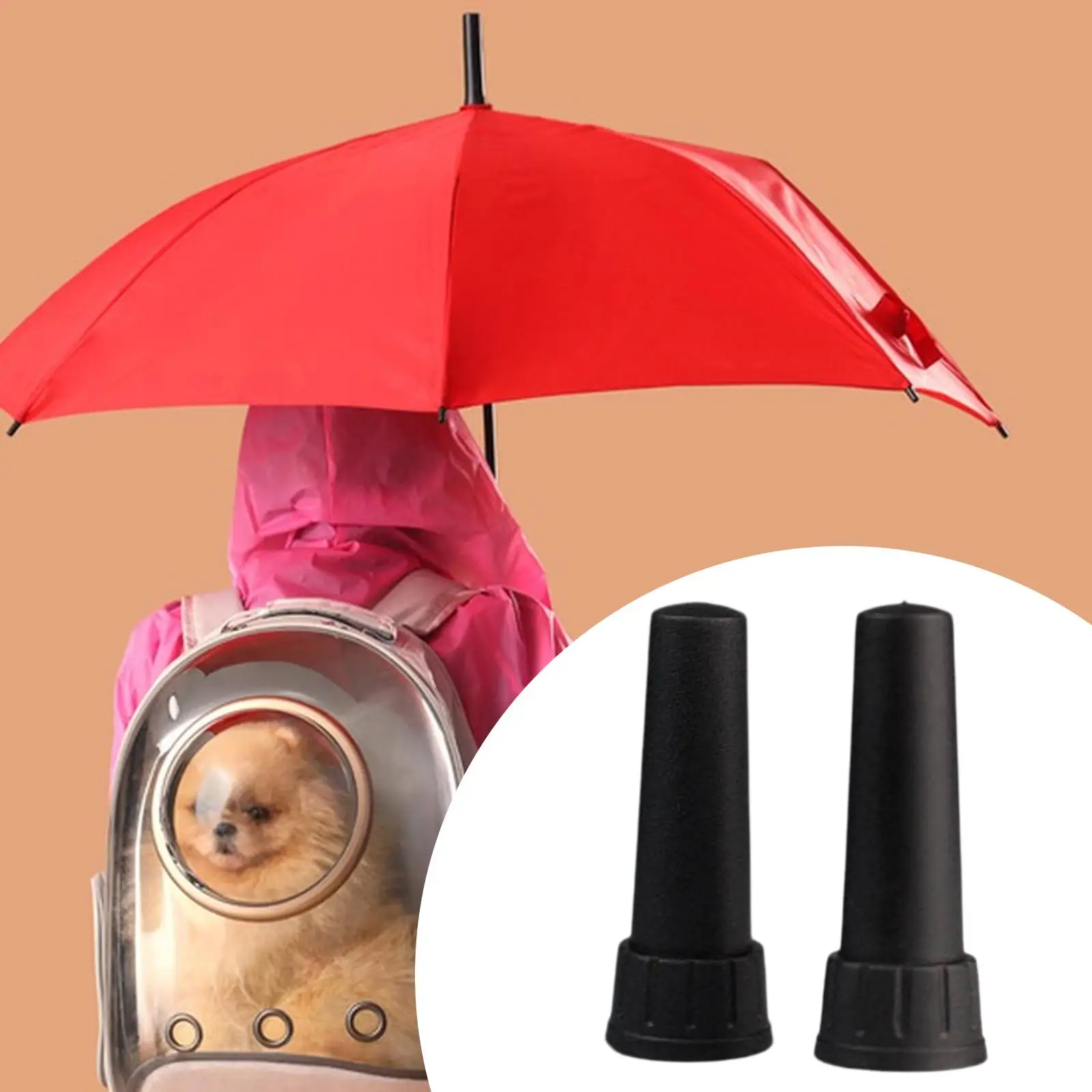 

2-х шт., защитные колпачки для наконечников для зонта, профессиональные противоскользящие колпачки для зонта