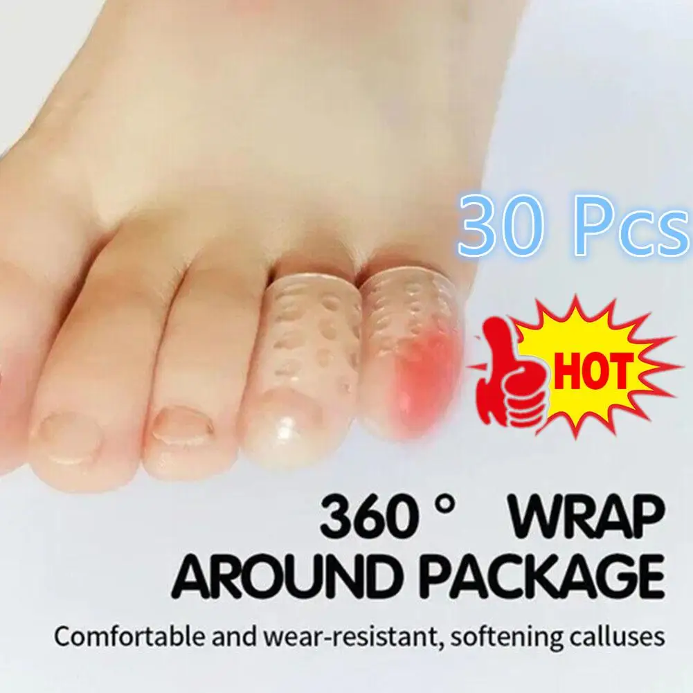 30 Pcs Toe Covers Silicone Toe Caps Anti-Friction Breathable Toe Protector Prevents Blisters Toe Caps Cover Protectors Foot Care