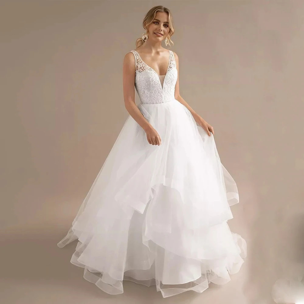 

Arya High Quality Classic Evening Dress Tulle for Floor-Length V-Neck Formal Evening Embroidery Vestidos De Fiesta Customized