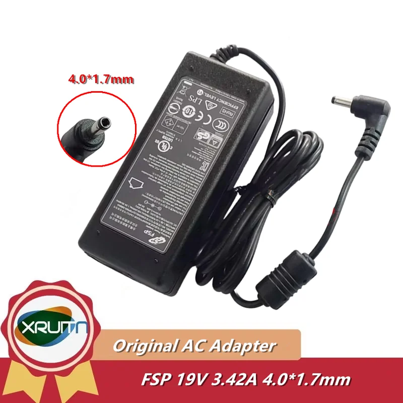 

Genuine FSP FSP065-RBBN3 Switching Power Adapter 19V 3.42A 65W Charger Power Supply 4.0*1.7mm