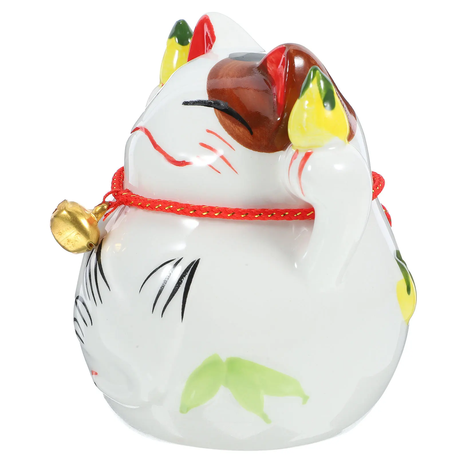 

Fortune Cat Ceramic Piggy Bank Creative Luck Cat Money Pot Decorative Coin Saving Jar Birthday Gift Desktop Ornament