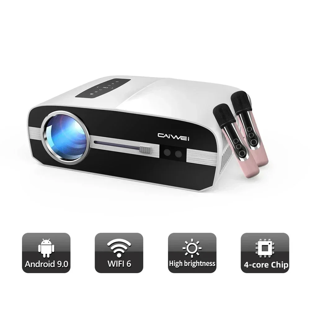 

Android Smart TV 4K Projector Auto Focus Daylight Projector for Movies Home Theater WIFI 6 3000 ANSI Beam Projector With Karaoke