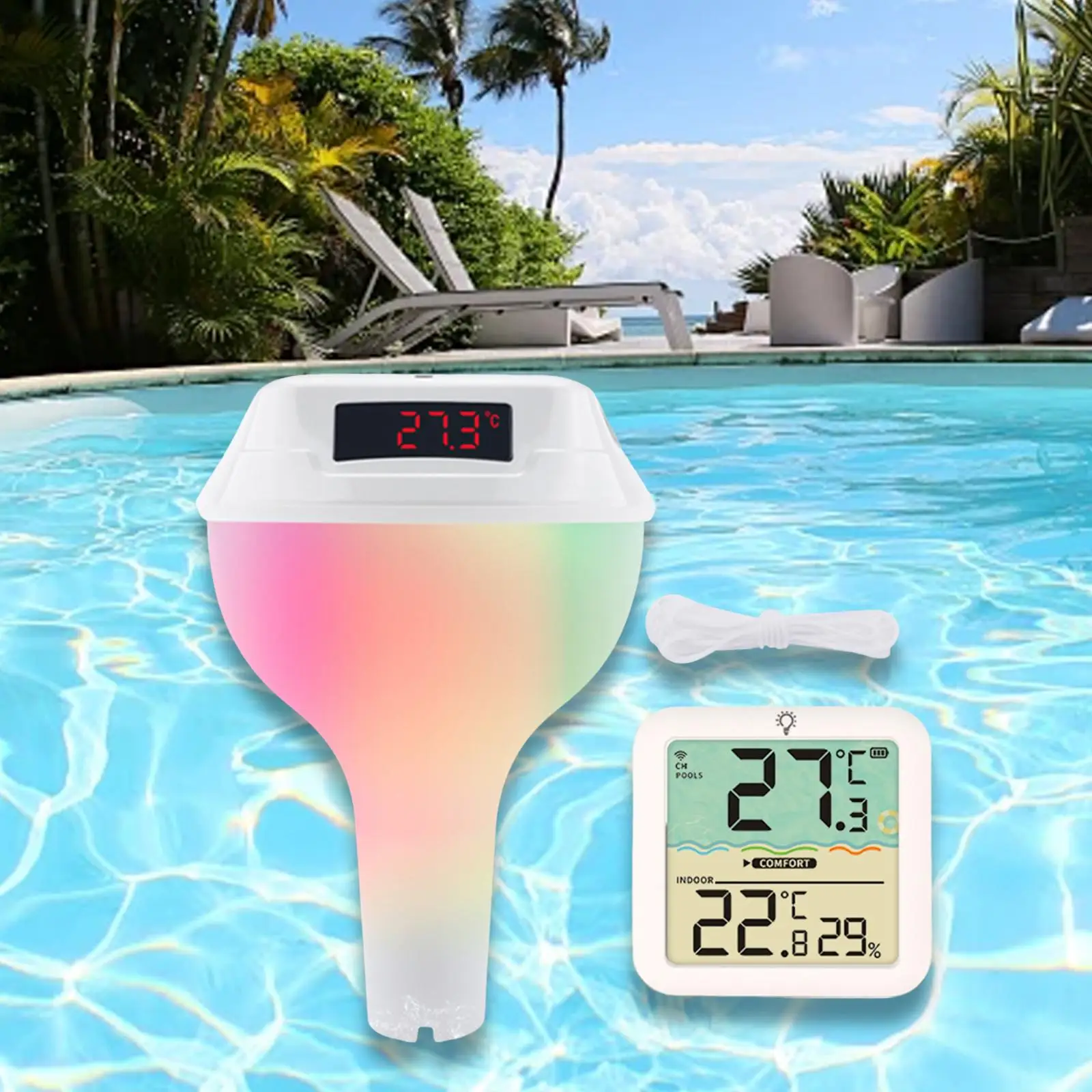 

Digital Bath Thermometer IP68 Water Proof for Fishing Pond Bath Shower