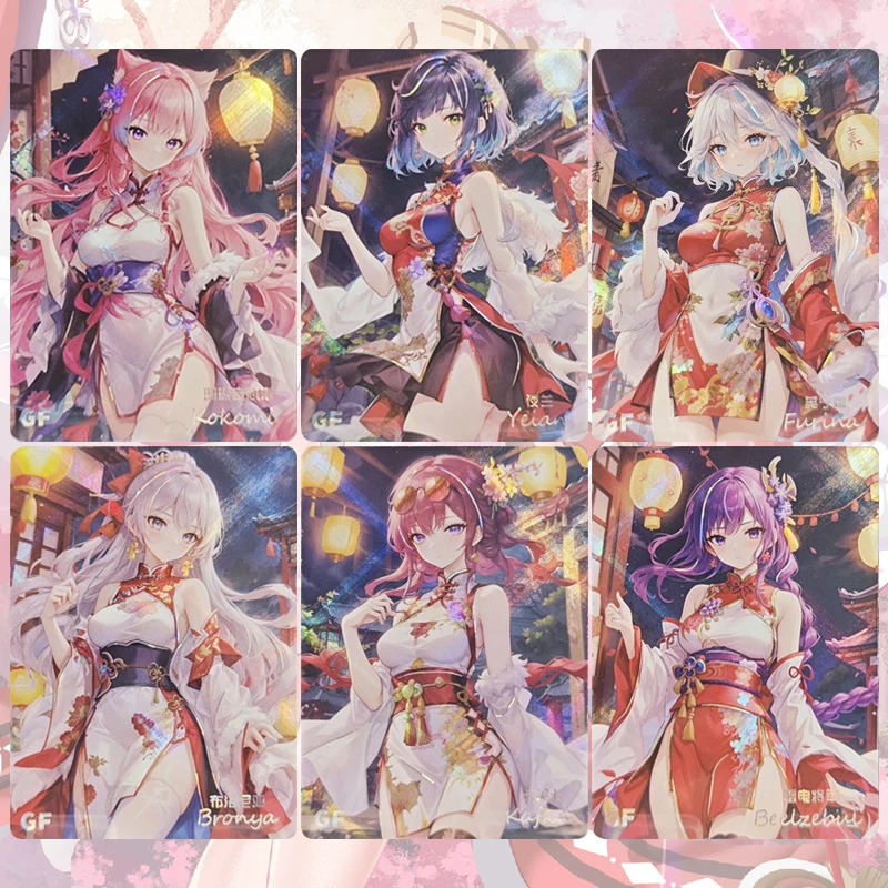 

Аниме История богини GF карты Броня Кафка Раден Шогун Ganyu Keqing Коллекционные карты Рождественские подарки на день рождения Детские игрушки