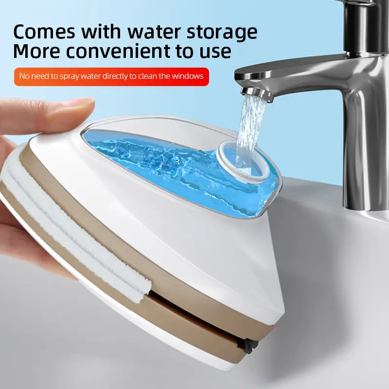 NEW Magnetic Glass Window Cleaning Tool Water Discharge Double-layer Wiper Household Special Window Cleaner For Home - Image 2