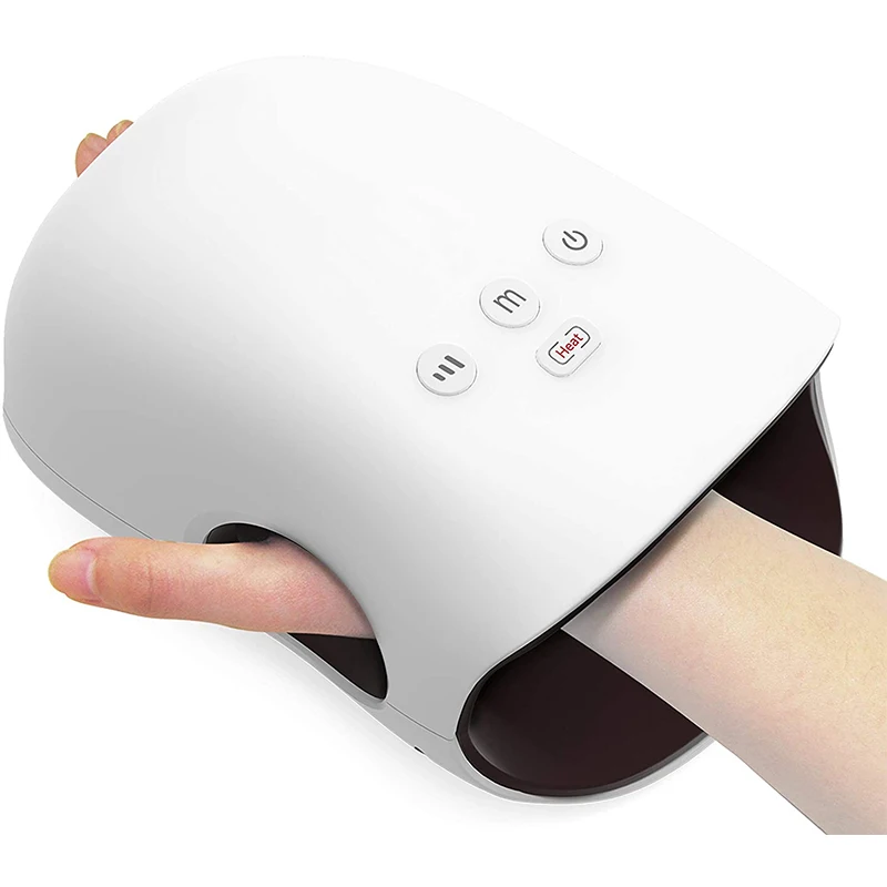 

Wireless Electric Handheld Hand Massager with Heat Silicone Palm Tool Vibrating Hand Massager Tool