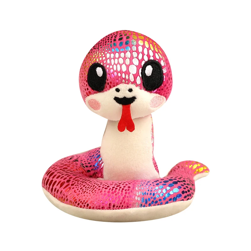 15 cm Kawaii Grandi Occhi Serpente Peluche Ripiene Bambole Animali Morbidi Giocattolo Della Mascotte per Il Compleanno Di Natale Halloween Regalo di Capodanno