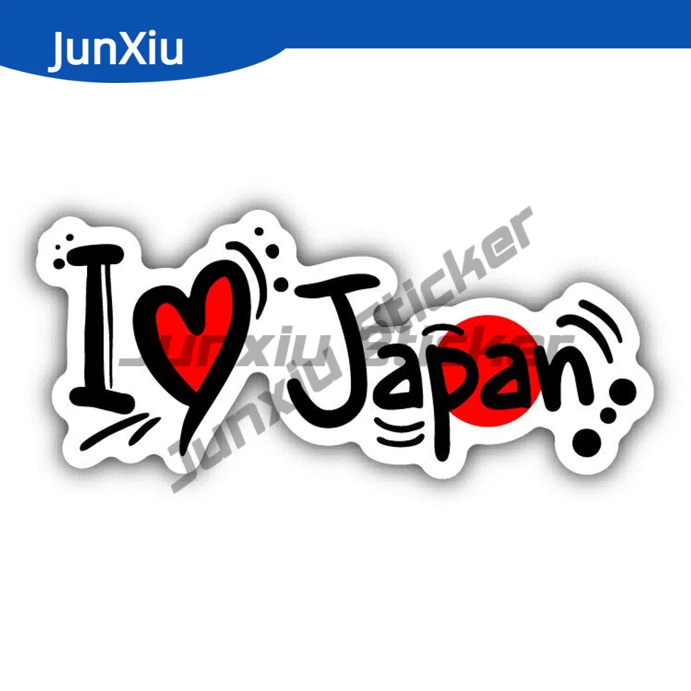 

I Love Japan Travel Slogan Sticker Cars Window Bumper Truck Pickup Camper Car Body Decal Sticker Camping Car Decoration Access