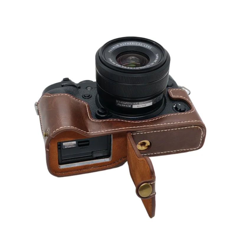 New Vintage Video Camera case half bag for Fujifilm fuji XT2 XT-2 XT3 XT-3 Digital camera High quality Bottom camera bag skin