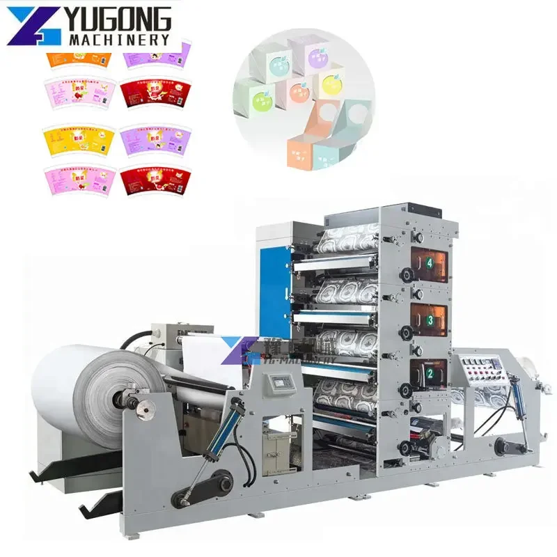 Digital 160 6 Colour Flexo Printing Machine Flexographic Printing Plate Flexographic Printers Machine for Sale