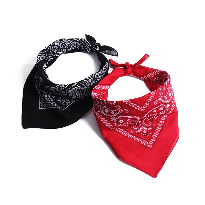 Fashion Bohemian Print Bandana Hair Bands For Women Girls Turban Headband Unisex Square Scarf Handkerchief Hair Accessories