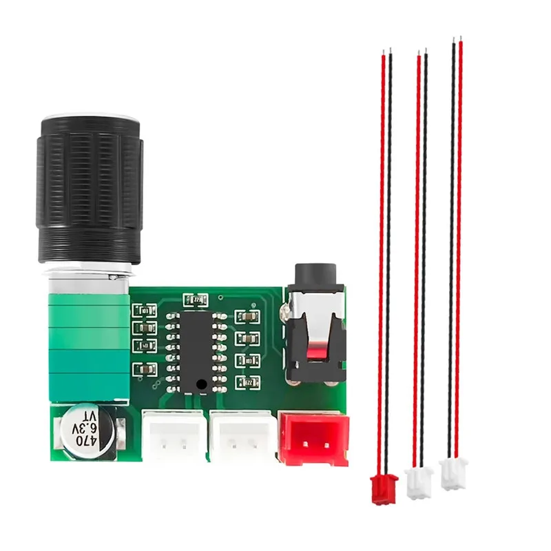 Carte amplificateur de puissance numérique XH-A157 PAM8403 avec bouton de Volume, entrée AUX, alimentation USB5V, double sortie 3W