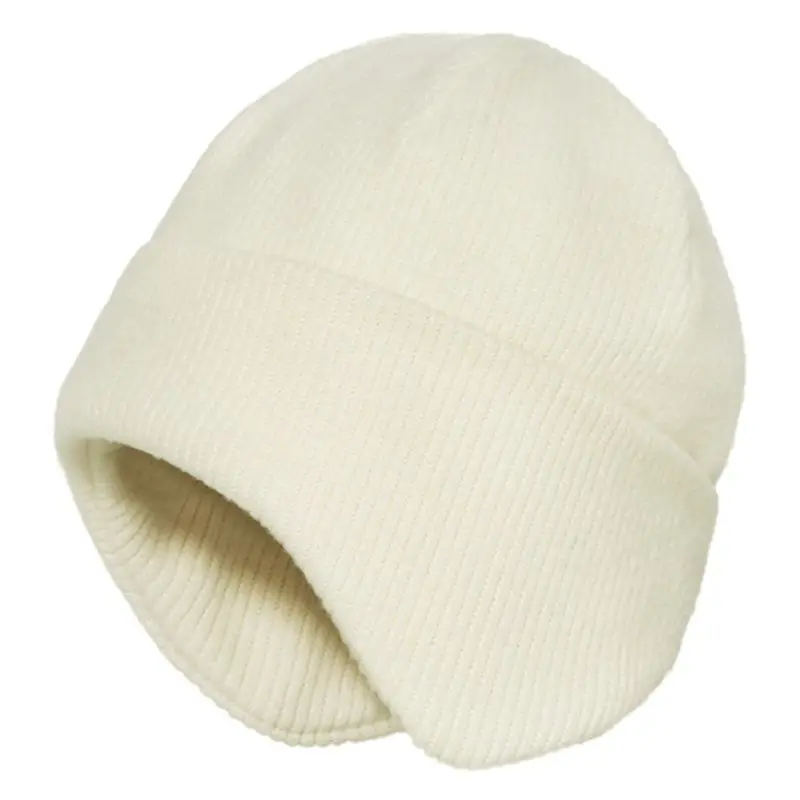 

AEF6-Cycling Skiing Ear Protection Hat For Outdoor , Windproof And Warm, Beanie Hat Knitted Cuffed Earflaps Hats