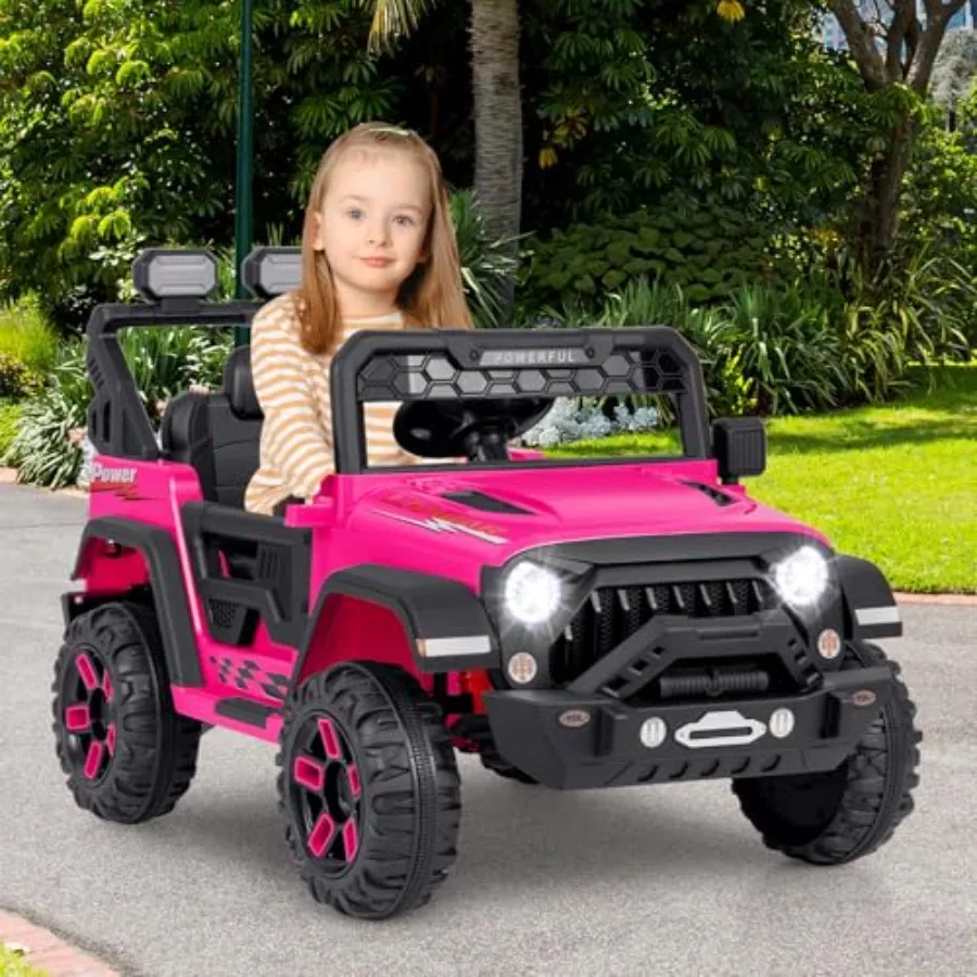 ركوب على شاحنة ركوب كهربائي 12 فولت على السيارة مع جهاز تحكم عن بعد 3 سرعات تعليق زنبركي اتصال لاسلكي USB Music Light Ri #2