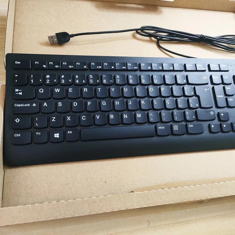 

Бразильская раскладка SK-8823 Проводная USB-клавиатура Для офисной клавиатуры Lenovo Silent