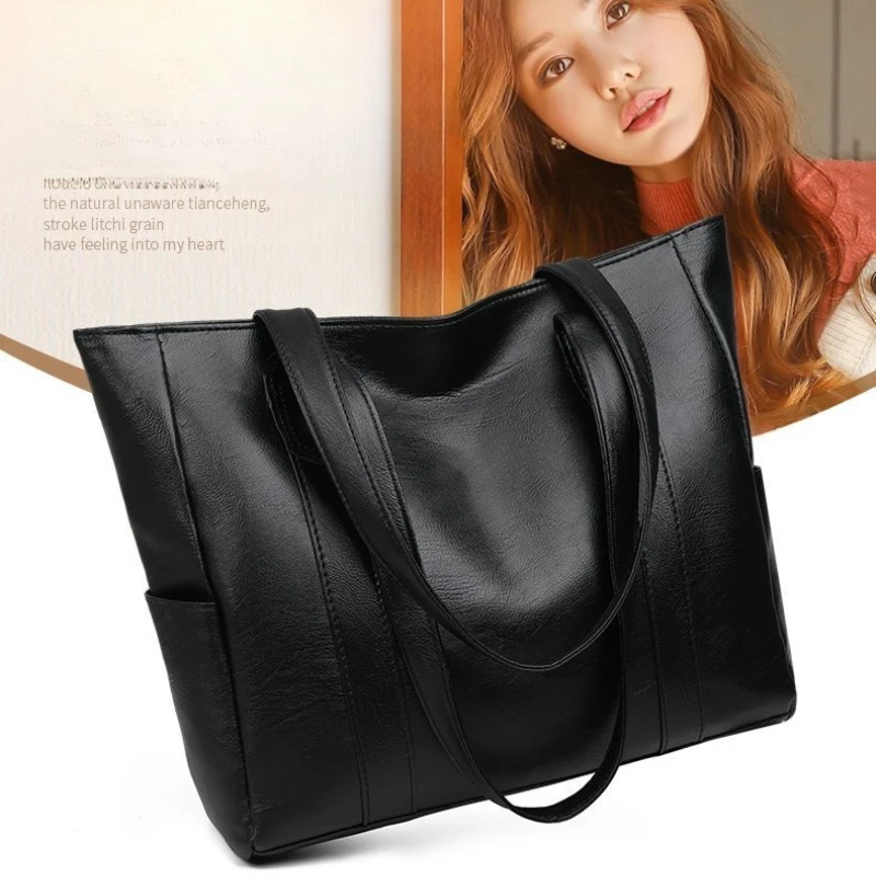 

Fashionable Tote Bags for Women Shoulder Bags Simple Soft Leather Designer Bag Purse and Handbag Shopping Bags Bolso Marca Lujo