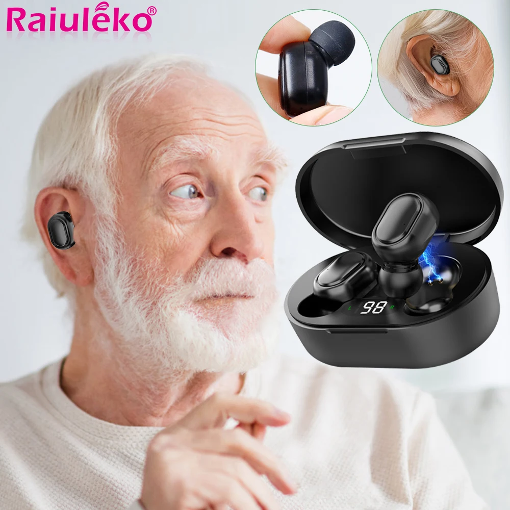 

Mini Digital Hearing Aid Rechargeable Portable Deaf Elderly Hearing Aid Adjustable Tone Deafness Ear Elder Man Sound Amplifier