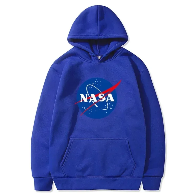 New NASA printed hoodie sweatshirt autumn men\'s and women\'s hoodie fashion casual hip hop street undershirt sports hoodie set