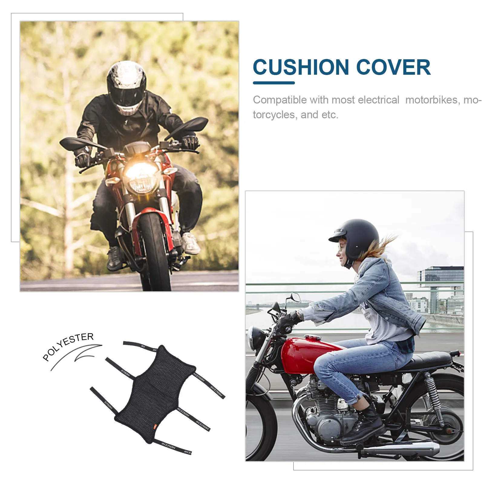 

Motorcycle Seat Cover Cushion Net Scooter Seats Motorbike Protector Covers Motocycle Electric Car for Pad
