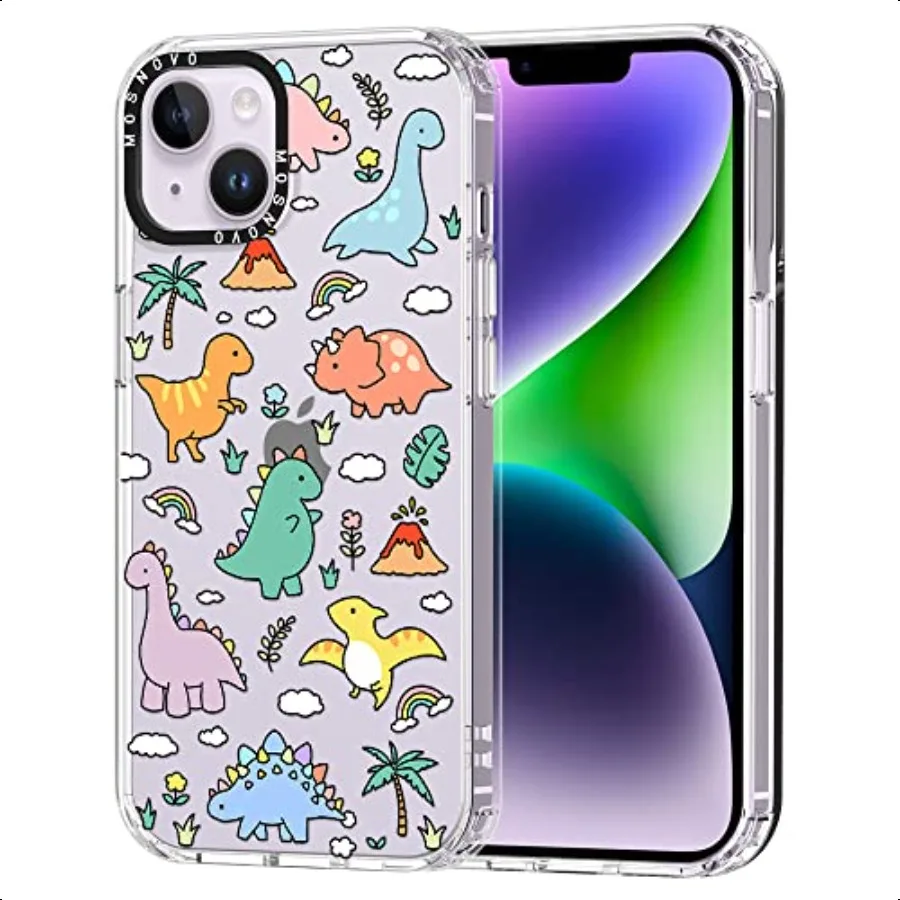 

MOSNOVO Case for iPhone 14 [Buffertech 6.6ft MilitaryGrade Drop Protection] [Anti Peel Off Tech] Clear TPU Bumper Phone Case Co