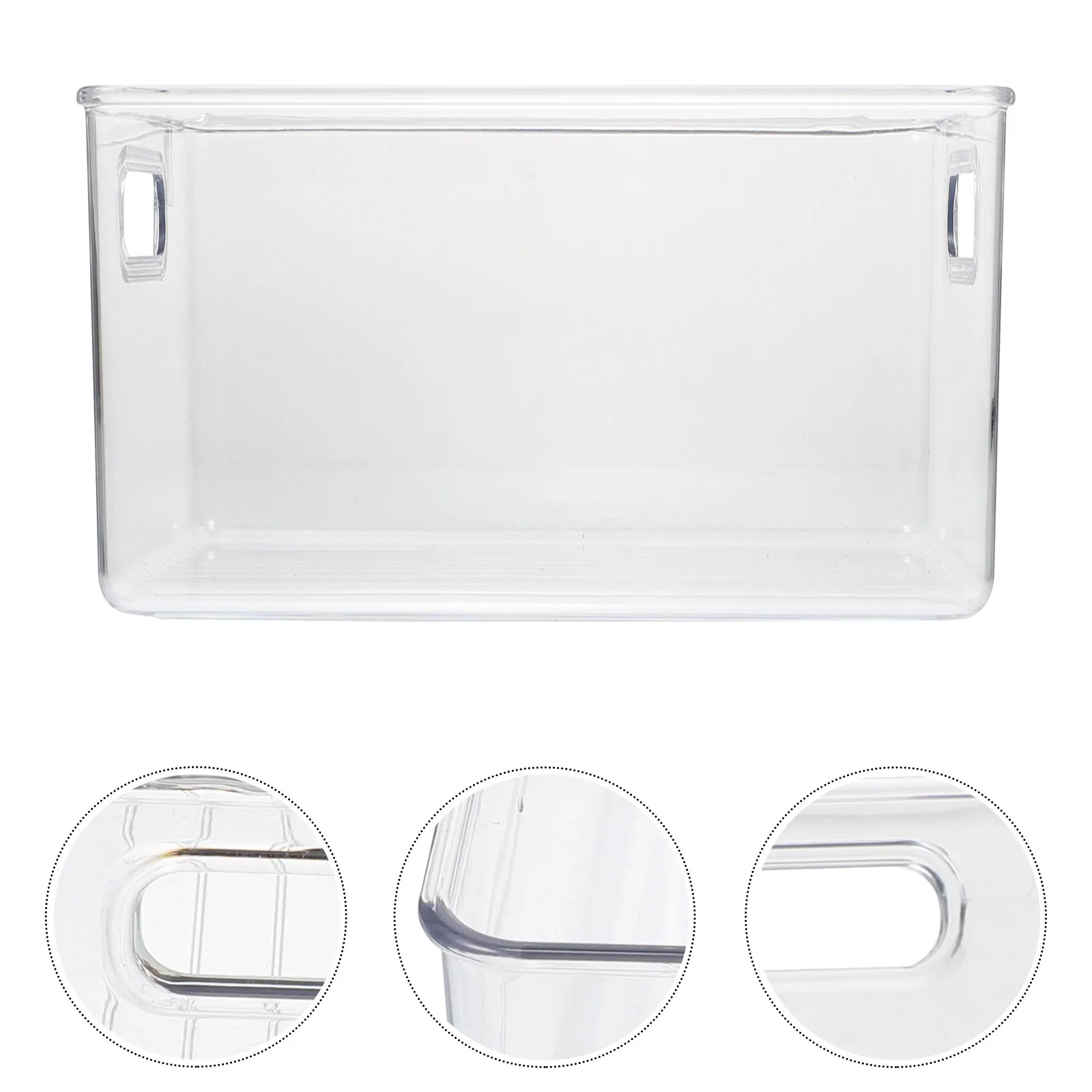 

Plastic Storage Box Transparent Organizer for Home Desktop Use Ideal Sundry Container Closet Organization Clothes