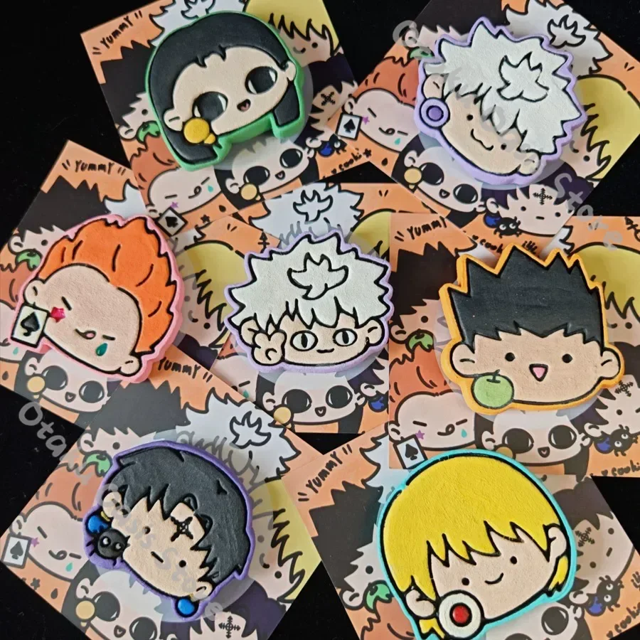 Магниты на холодильник HUNTER X HUNTER: Косплей-сувениры из глины и пластика, ручная работа, Килуа, Гон Фрикс, Хискоа