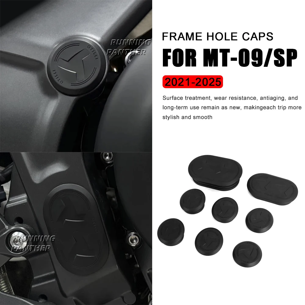 

Motorcycle 8-piece motorcycle frame hole cover durable plug set frame cover plug FOR Yamaha MT-09 / SP 2021-2025 2022 2023 2024