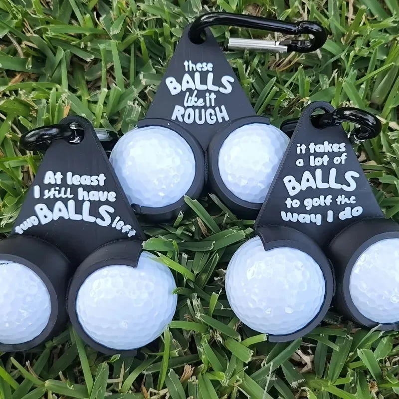3D Printed Golf Ball Holder Funny Golf Accessory Clip On Tee Bag Belt For Men Portable Training Gift