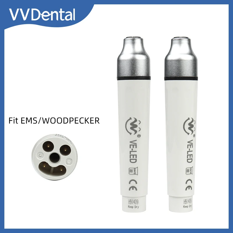 

Dental Ultrasonic Scaler Handpiece With LED Light for WOODPECKER EMS Teeh Cleaning Whitening Pen Scalers Handle Tools