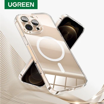 UGREEN 아이폰 16 프로 맥스용 마그네틱 케이스, 충격 방지 커버, 아이폰 15, 14, 13 프로 맥스, 14 플러스, 16 프로 맥세이프 TPU 케이스