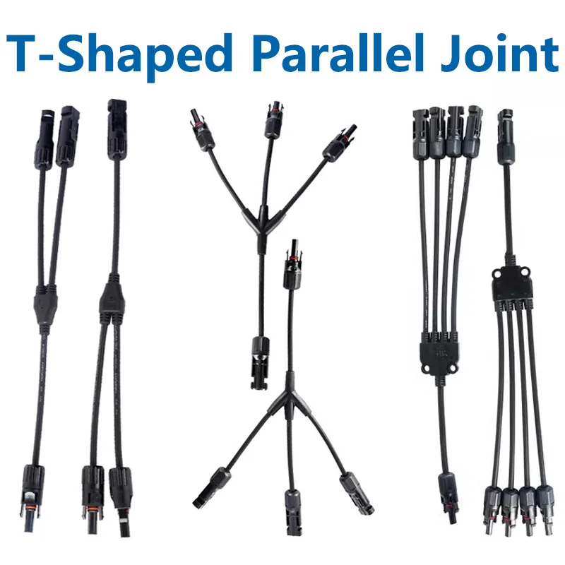 

1/5/20Sets Y Type 2Y 3Y 4Y Solar Photovoltaic Panel Adaptor Cable Connector Five Way Plug Parallel connection