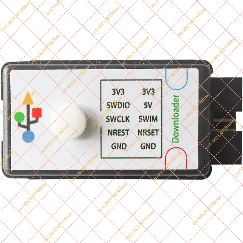 Mini Offline Programmer for STM32 / GD32 / STM8 - Portable SWD/SWIM MCU Flash Burner with Auto-Start for Mass Production